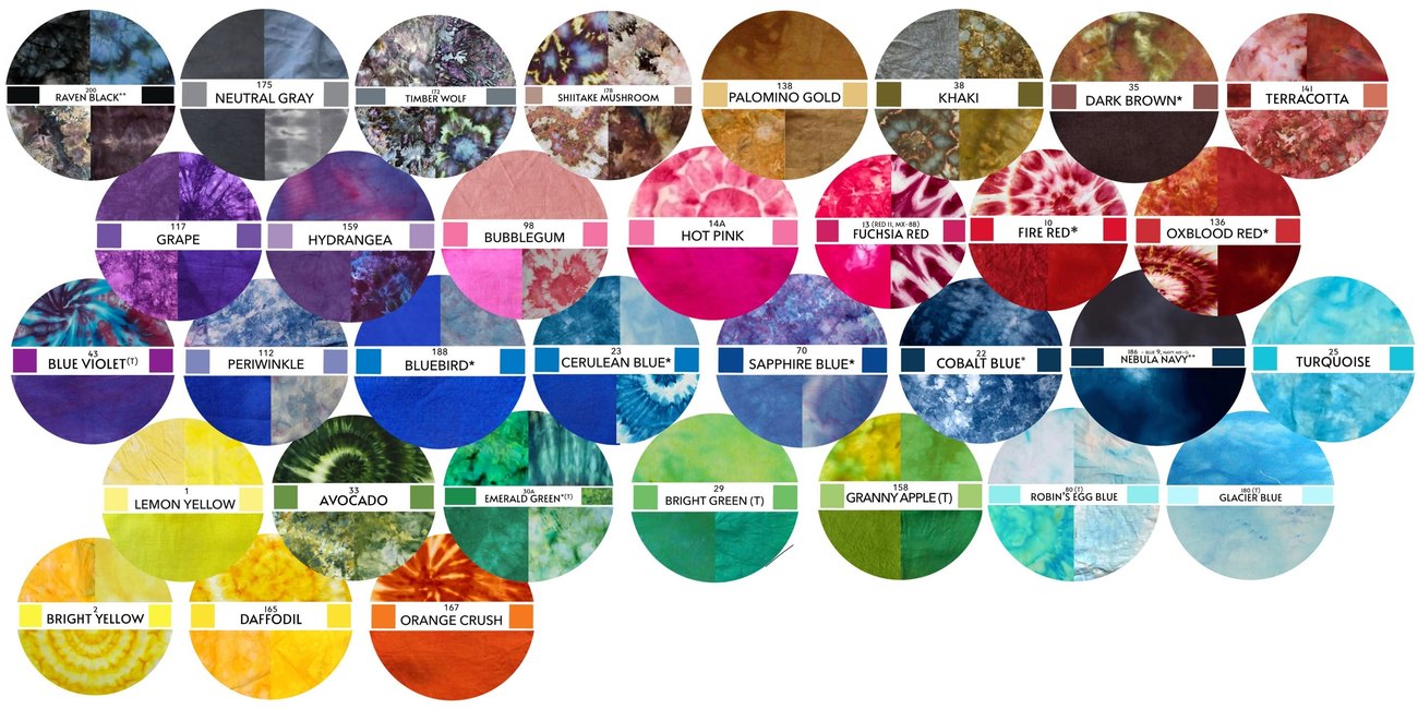 SnowyBones dye color chart